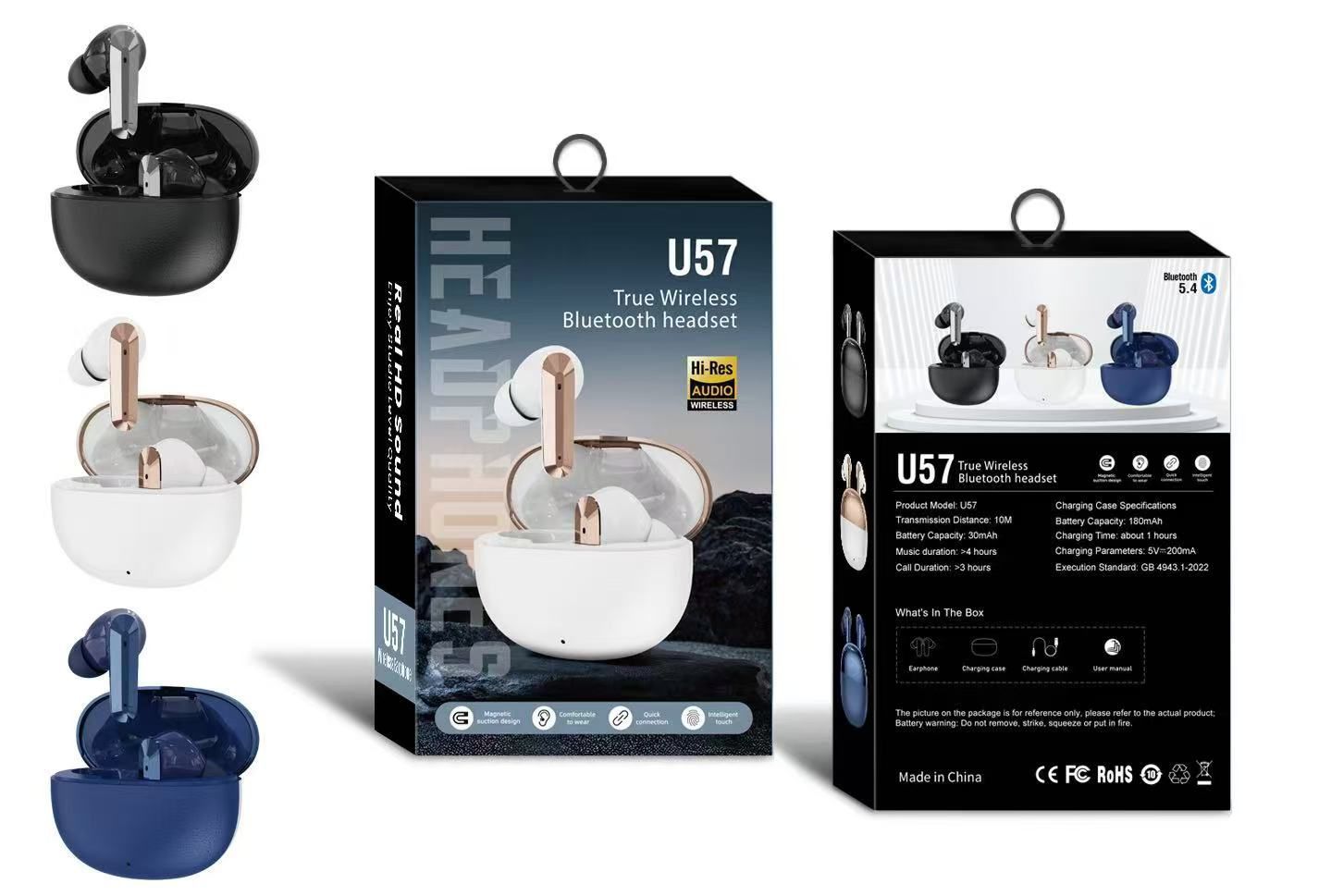 U57 True Wireless (TWS) Earbuds
