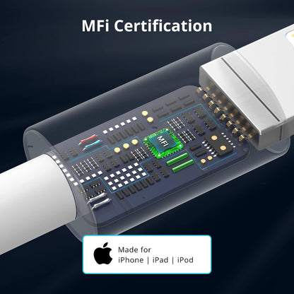 USB C Cable to Lightning-27W [Apple-MFi Certified] Fast Charger Cable Power Charging Cord Compatible with iPhone 14/13/12/12 PRO Max/12/11/11PRO/XS/Max/XR/X/8/iPad