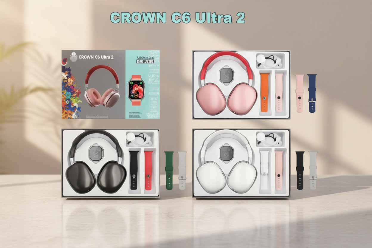 Crown C6 Ultra 2 Smart Watch With Headphone