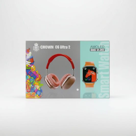 Crown C6 Ultra 2 Smart Watch With Headphone